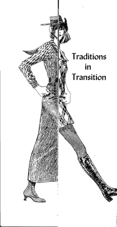 This graphic appears on a variety WGSS materials from the 1970s to the late 1990s.